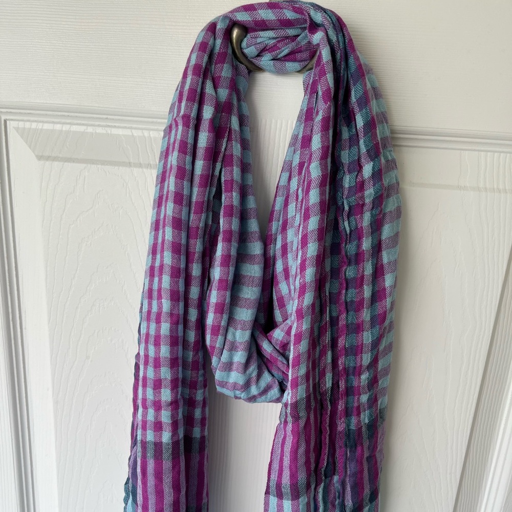 New Scarf Wrap purple and light blue. new